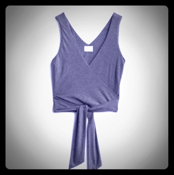Dee Elly Tops - Dee Elly Callista Sleeveless wrap crop top